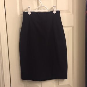 Black pencil skirt